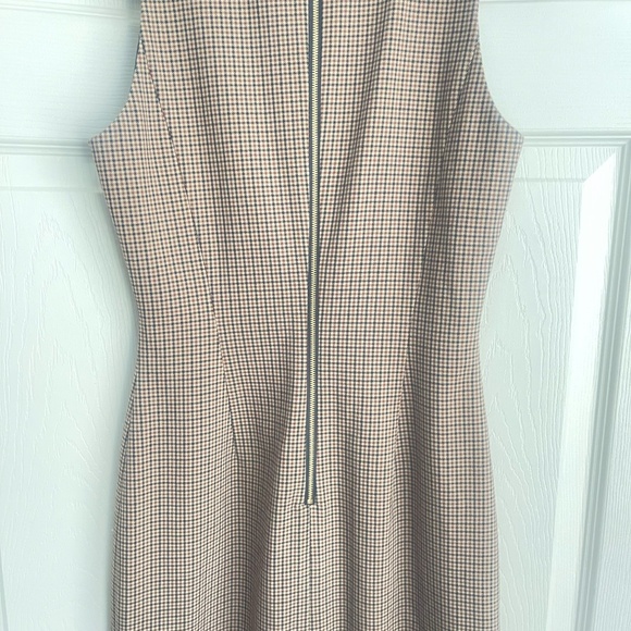ANTONIO MELANI women's Plaid knee length sheath dress size 2 zip.  #097 - Picture 10 of 14